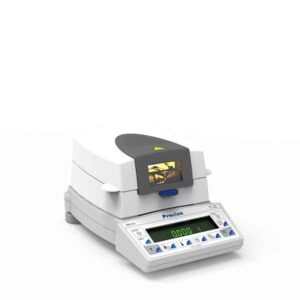 Precisa XM 50 moisture analyzer với công nghệ halogen, đo độ ẩm nhanh, độ chính xác cao, phù hợp thực phẩm, dược phẩm và QC sản xuất