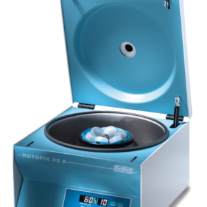Máy ly tâm Hettich ROTOFIX 32 A với tốc độ 6000 rpm và lực ly tâm 4226 RCF, thiết kế để bàn, phù hợp cho phân tích máu, mẫu sinh học và ứng dụng phòng thí nghiệm
